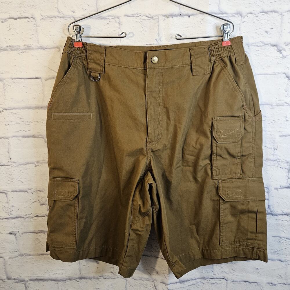 511 Tactical Taclite Pro Cargo Shorts Mens 36 khaki Ripstop Outdoor Hiking